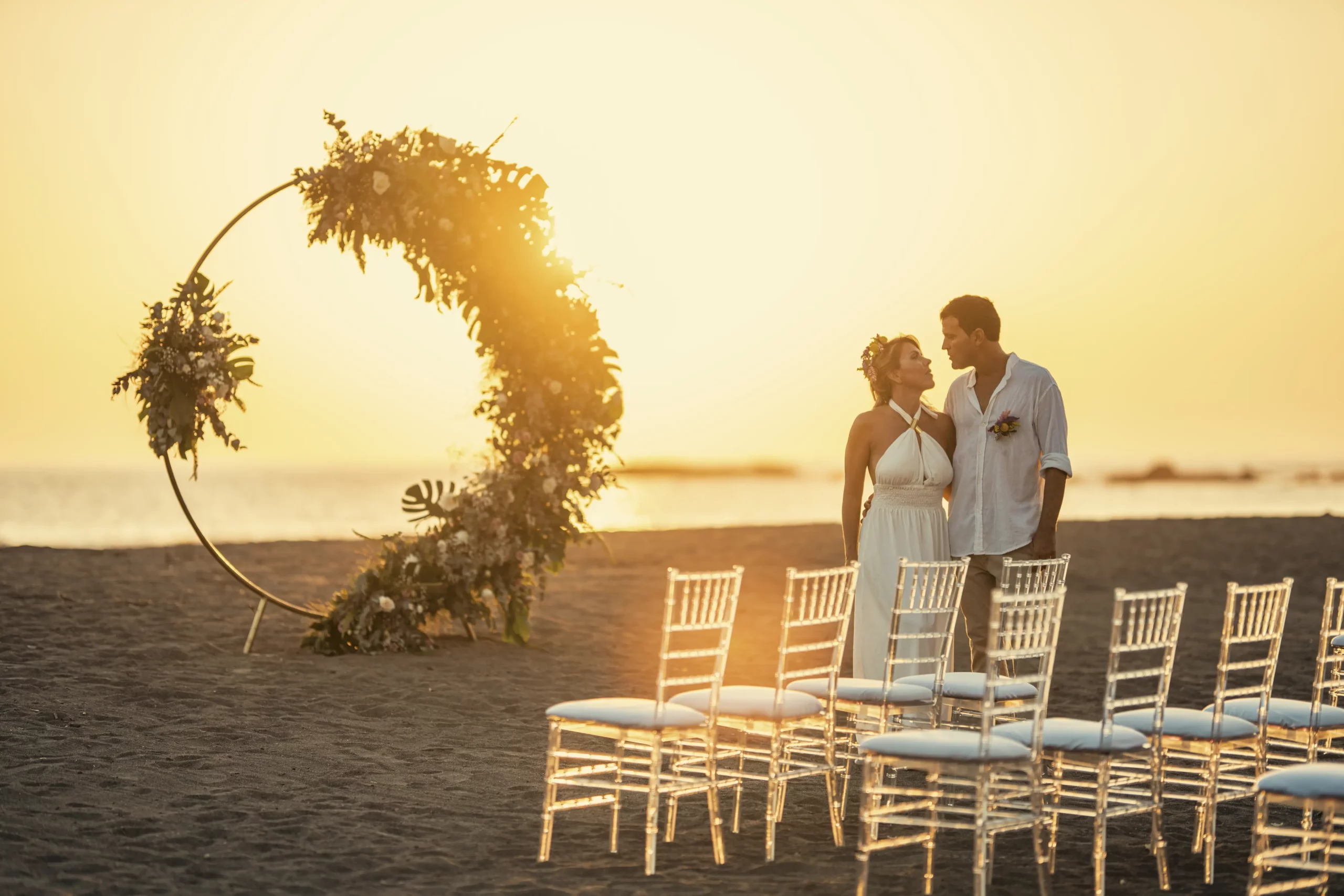 A wedding on the beach in Costa Rica
